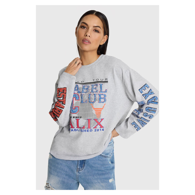 Alix The Label Ladies knitted fancy print longsleeve shirt longsleeves 2602879606 2602879606 large