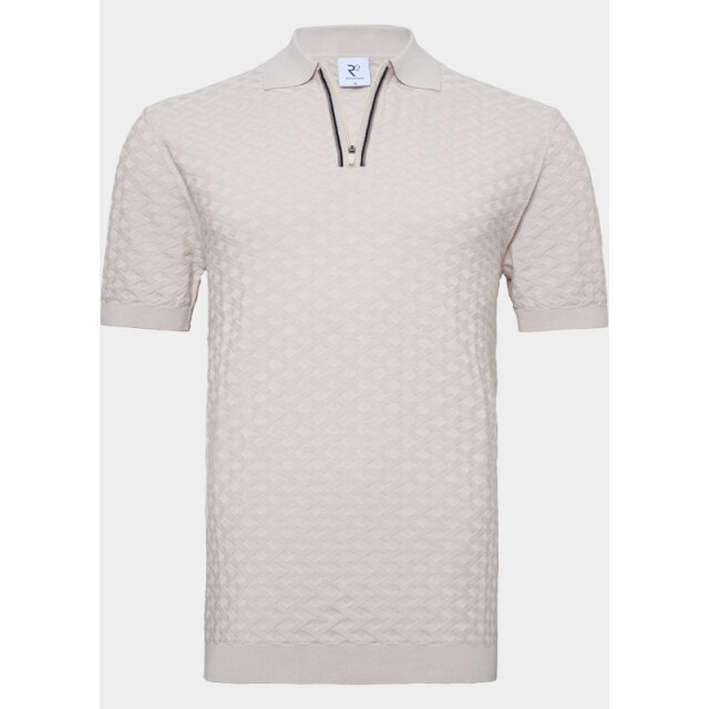 R2 Amsterdam Polo korte mouw zipper polo short sleeve cott 132.polo.018/045 203682 large