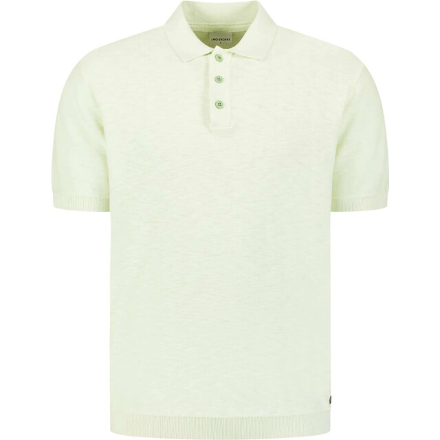 No Excess Pullover short sleeve polo slub seagreen 31240263SN-057 large