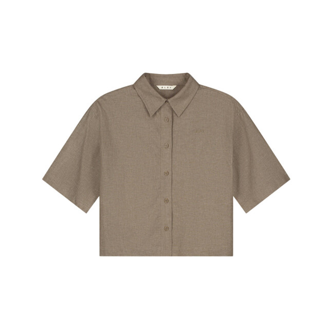 Olaf Hussein Blouse korte mouw w240307 linen ØLÅF Blouse korte mouw W240307 LINEN large