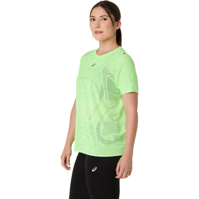Asics metarun ss top hardloop t-shirt korte mouw zomer dames - 074747_300-L large