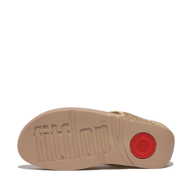 FitFlop Fitflop™ lulu glitter slippers dames – latte beige comfort teenslippers FitFlop™ Lulu Glitter Slippers Dames – Latte Beige Comfort Teenslippers large