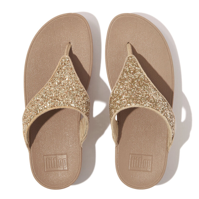 FitFlop Fitflop™ lulu glitter slippers dames – latte beige comfort teenslippers FitFlop™ Lulu Glitter Slippers Dames – Latte Beige Comfort Teenslippers large