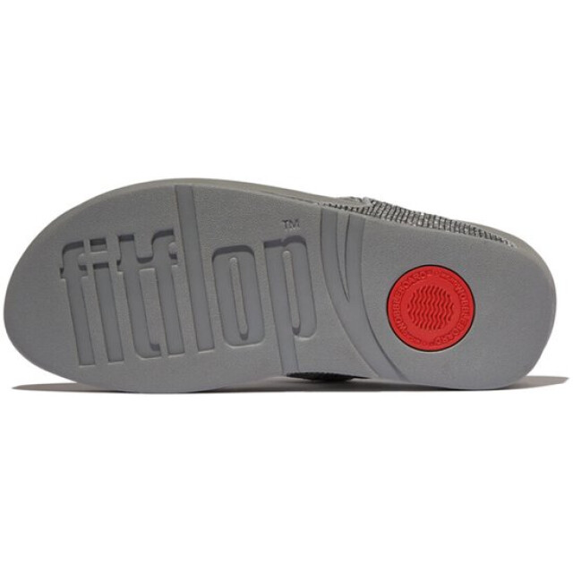 FitFlop Fitflop fitflop™ lulu crinkled-shimmer toe-post seen FitFlop FitFlop™ Lulu Crinkled-Shimmer Toe-Post Silver Seen large