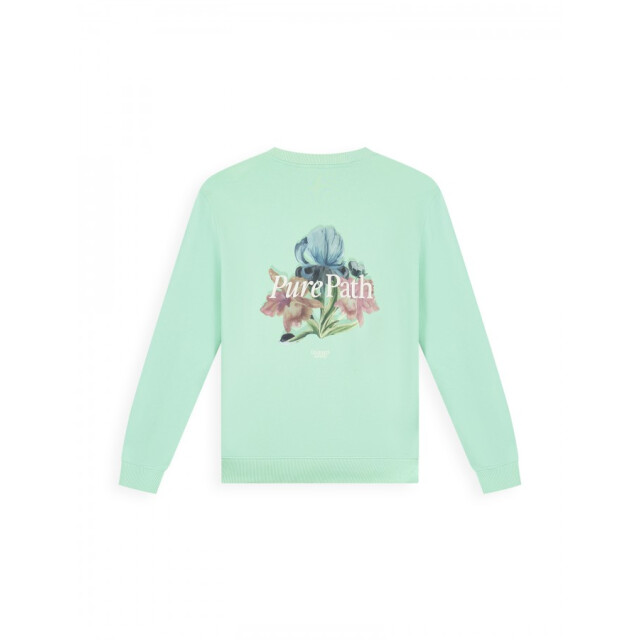 Pure Path 26010309 14 heren hoodie crewneck - trio of flowers 14/26010309 large