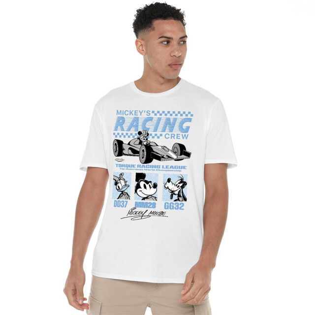 Disney Unisex volwassen torque racing league t-shirt UTTV30578_white large