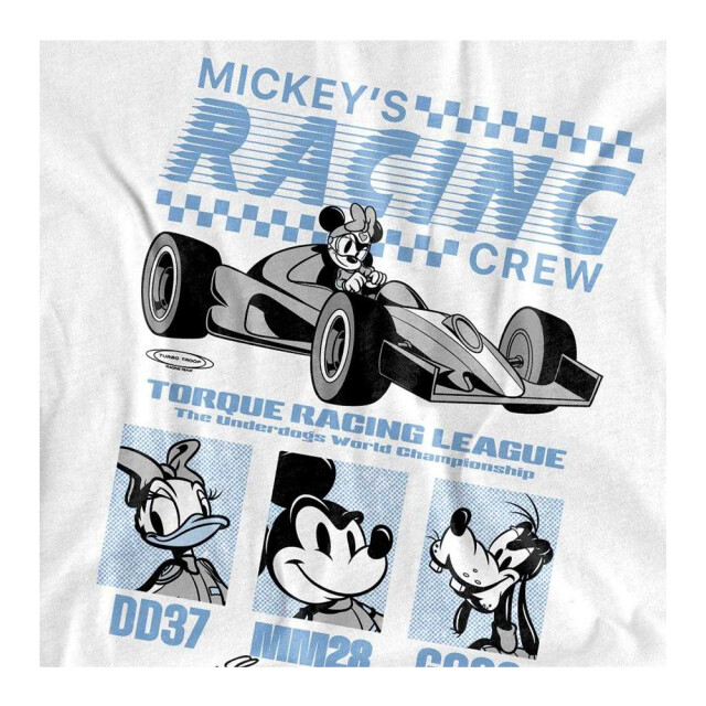 Disney Unisex volwassen torque racing league t-shirt UTTV30578_white large