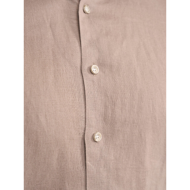 Blue Industry Het cotton linnen overhemd | 6107.61-TAUPE large