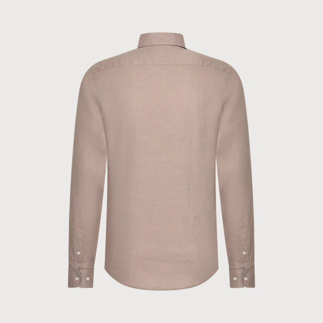 Blue Industry Het cotton linnen overhemd | 6107.61-TAUPE large