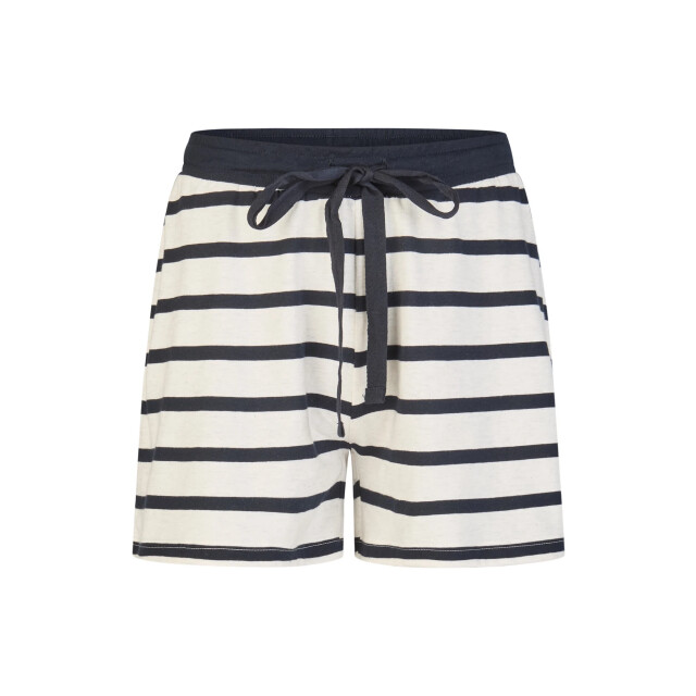 By Louise Dames korte pyjama set shortama donkerblauw/wit gestreept BL-6253-02 large
