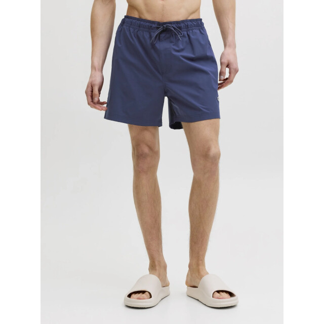 Jack & Jones Heren zwemshorts jpstmaui tropic 2-pack effen zwart/donkerblauw 12302145-Black NAVY BLAZER large