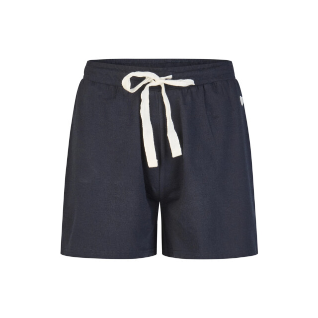 By Louise Dames korte pyjama set shortama wit/donkerblauw gestreept BL-6251-02 large