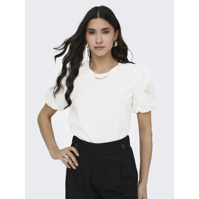 Jacqueline de Yong Jdyuma life ss lace detail top jrs off-white 4339.02.0151 large