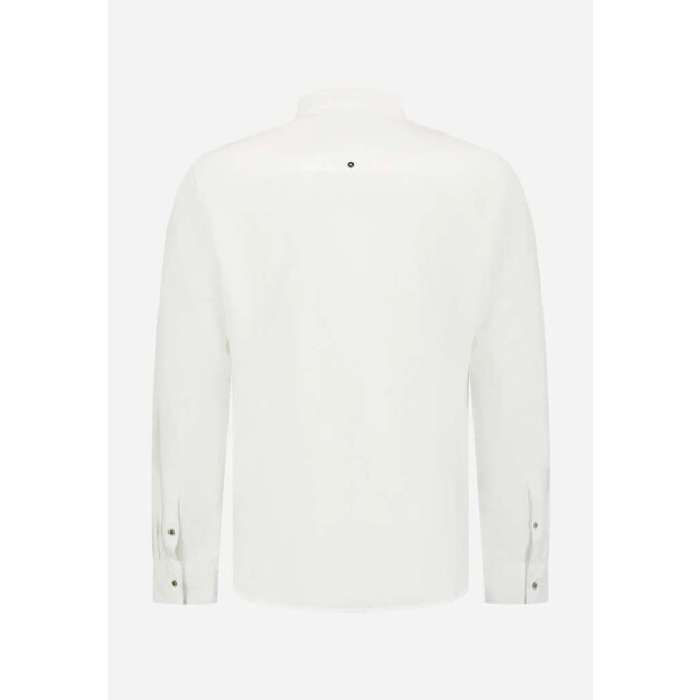 No Excess Shirt h linen granddad white 31470218SN-010 large