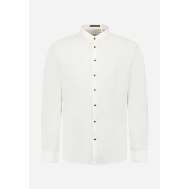 No Excess Shirt h linen granddad white 31470218SN-010 large