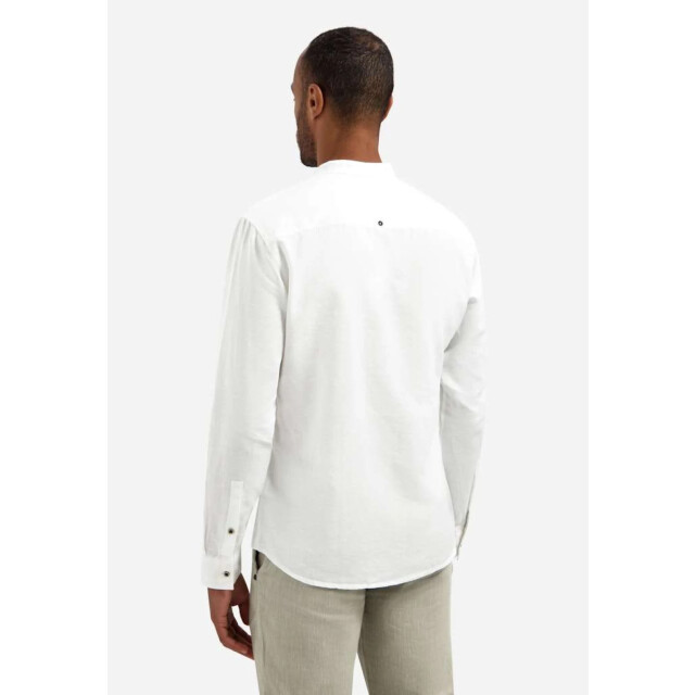 No Excess Shirt h linen granddad white 31470218SN-010 large