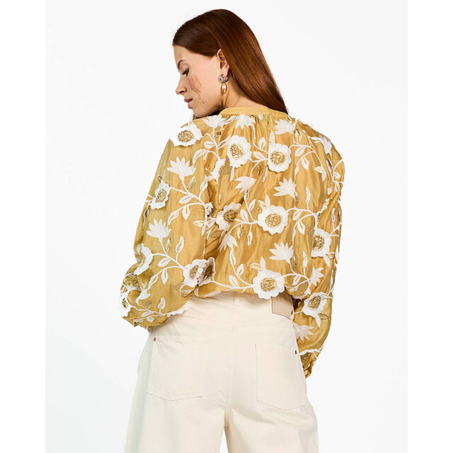 Aaiko Blouse lange mouw alanza 3d ten 518 Aaiko Blouse lange mouw ALANZA 3D TEN 518 large