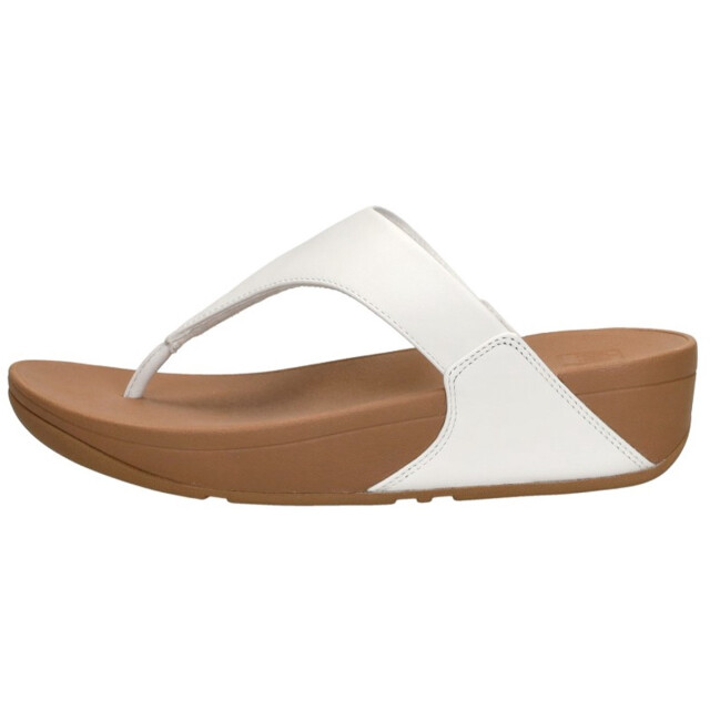 FitFlop Fitflop™ lulu leather teenslippers – leren comfort slippers (bestseller) FitFlop™ Lulu Leather Teenslippers – Wit Leren Comfort Slippers (Bestseller) large