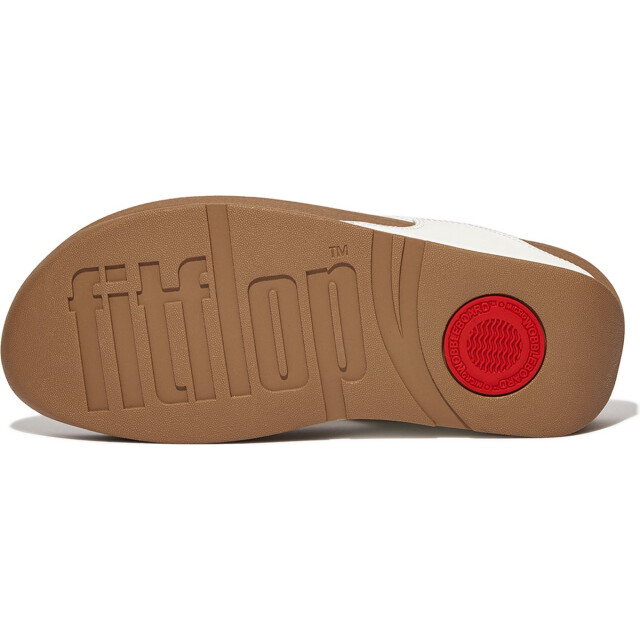 FitFlop Fitflop™ lulu leather teenslippers – leren comfort slippers (bestseller) FitFlop™ Lulu Leather Teenslippers – Wit Leren Comfort Slippers (Bestseller) large