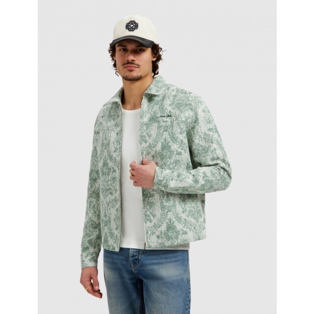 Pure Path 26010202 14 heren overshirt - flower zipped 14/26010202 large