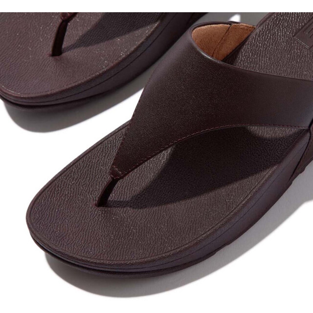 FitFlop Fitflop™ lulu leather teenslippers – wit leren comfort slippers FitFlop™ Lulu Leather Teenslippers – Bruin Leren Comfort Slippers large