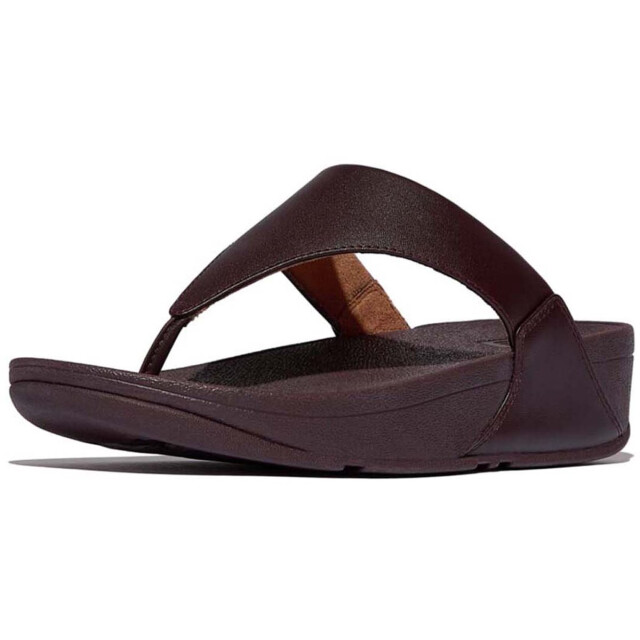 FitFlop Fitflop™ lulu leather teenslippers – wit leren comfort slippers FitFlop™ Lulu Leather Teenslippers – Bruin Leren Comfort Slippers large