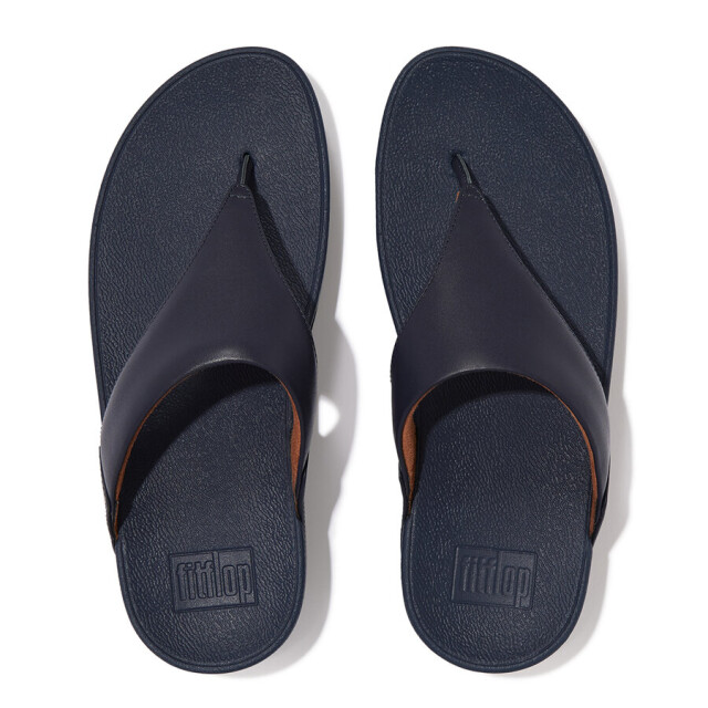 FitFlop Fitflop™ lulu leather teenslippers – wit leren comfort slippers FitFlop™ Lulu Leather Teenslippers – Blauw Leren Comfort Slippers large