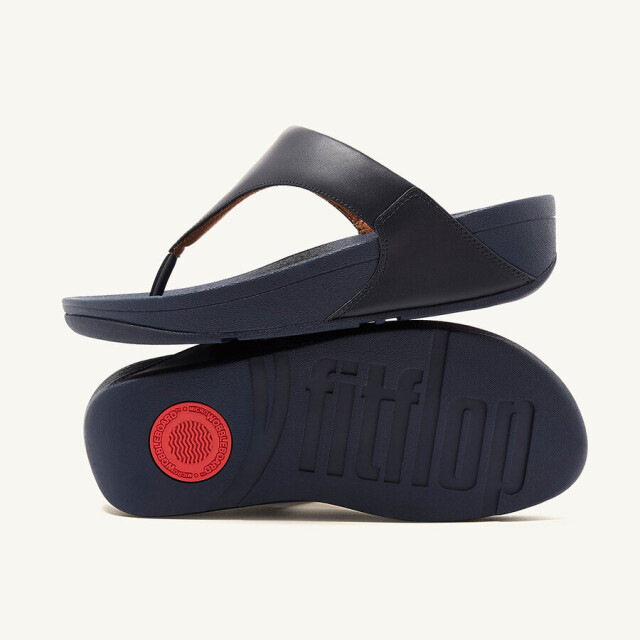 FitFlop Fitflop™ lulu leather teenslippers – wit leren comfort slippers FitFlop™ Lulu Leather Teenslippers – Blauw Leren Comfort Slippers large