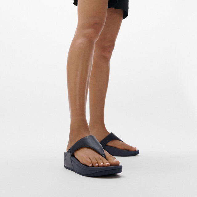 FitFlop Fitflop™ lulu leather teenslippers – wit leren comfort slippers FitFlop™ Lulu Leather Teenslippers – Blauw Leren Comfort Slippers large