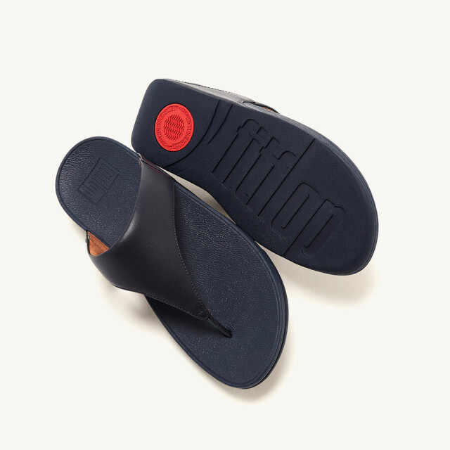 FitFlop Fitflop™ lulu leather teenslippers – wit leren comfort slippers FitFlop™ Lulu Leather Teenslippers – Blauw Leren Comfort Slippers large