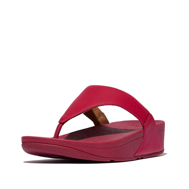 FitFlop Fitflop™ lulu leather teenslippers – wit leren comfort slippers FitFlop™ Lulu Leather Teenslippers – Rood Leren Comfort Slippers large