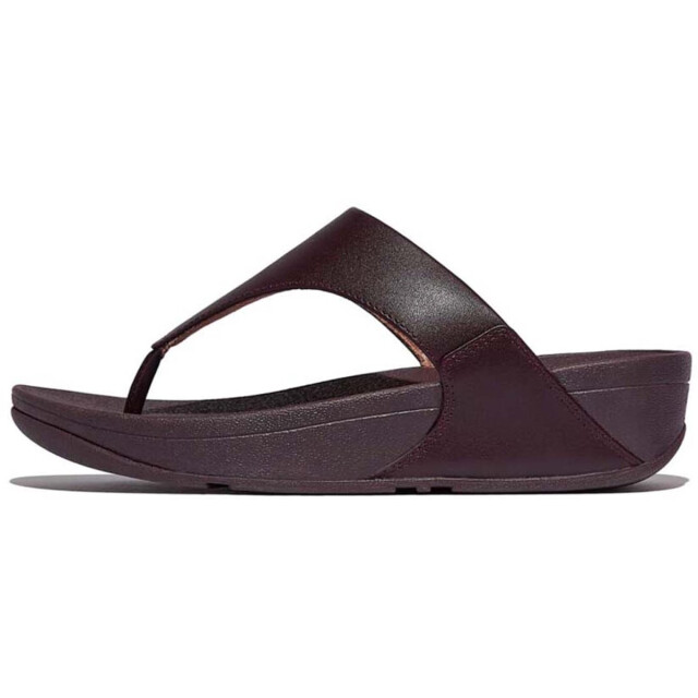 FitFlop Fitflop™ lulu leather teenslippers – wit leren comfort slippers FitFlop™ Lulu Leather Teenslippers – Bruin Leren Comfort Slippers large