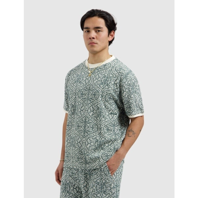 Pure Path Jacquard pattern tee emerald 161912980 large