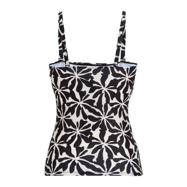 Regatta Dames aceana iii abstract gebloemd tankinitopje UTRG12892_whiteblack large