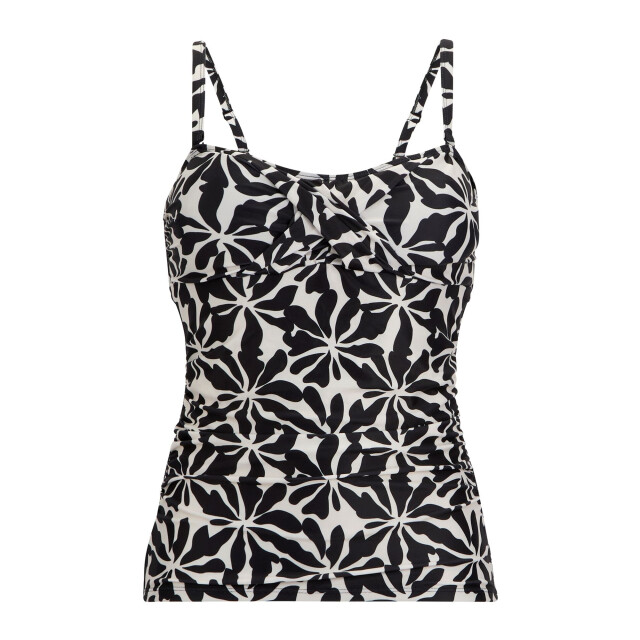 Regatta Dames aceana iii abstract gebloemd tankinitopje UTRG12892_whiteblack large