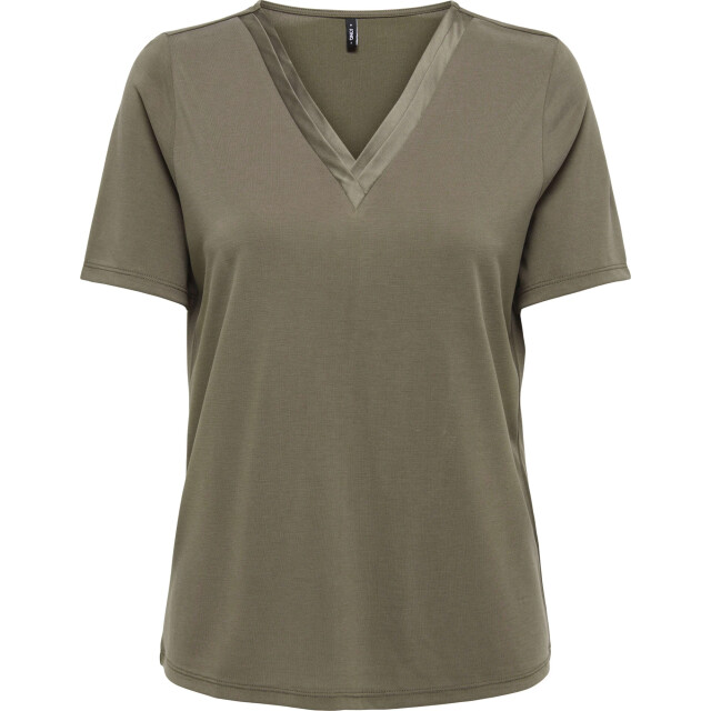 Only Onlfree s/s split v-neck top jrs canteen 15368626-305221 large