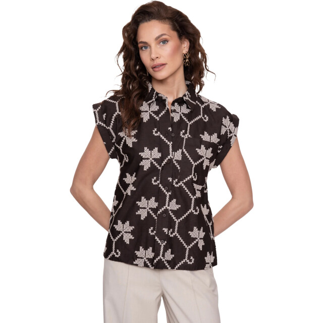 Geisha Blouse choco 63212-20-000750 large