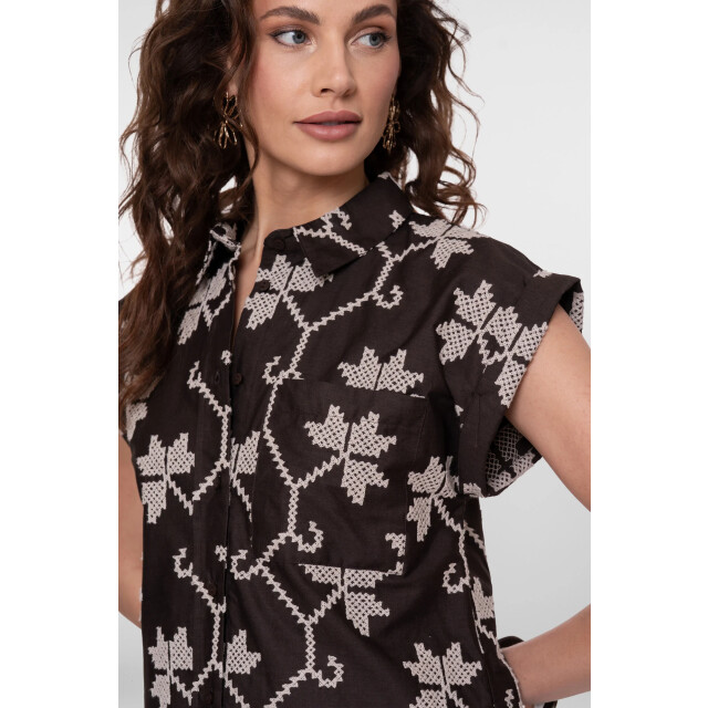 Geisha Blouse choco 63212-20-000750 large