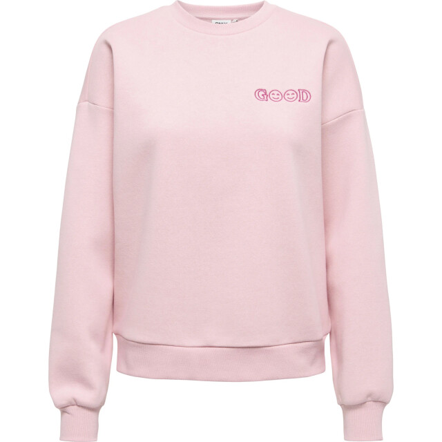 Only Onldaze l/s o-neck terry print cs we swt rosy touc 15375573-305210001 large