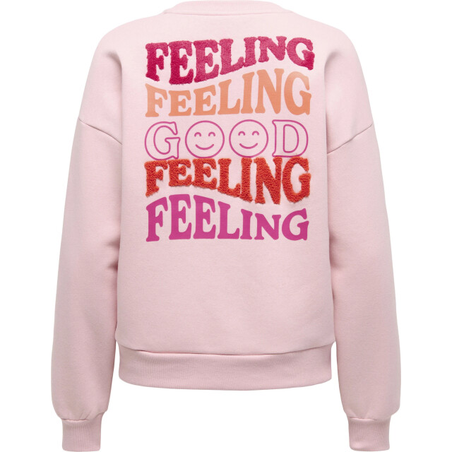 Only Onldaze l/s o-neck terry print cs we swt rosy touc 15375573-305210001 large