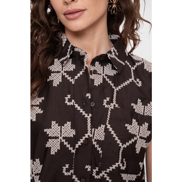 Geisha Blouse choco 63212-20-000750 large