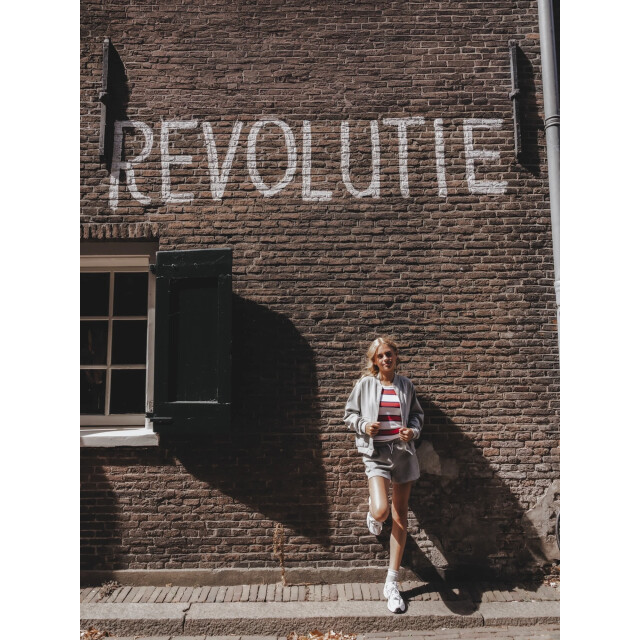 Looxs Revolution Sweat short grey melee voor meisjes in de kleur 2611-5610-006 large