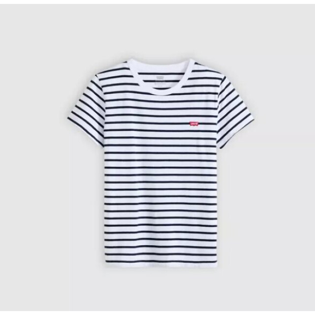 Levi's perfect tee emily stripe bright white 39185 0400 06011.241.0015 large