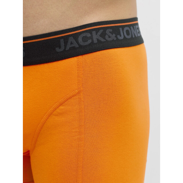 Jack & Jones Heren plus size boxershorts trunks jactheodore 3-pack effen oranje/blauw/zwart 12299141-Beaucoup Blue large