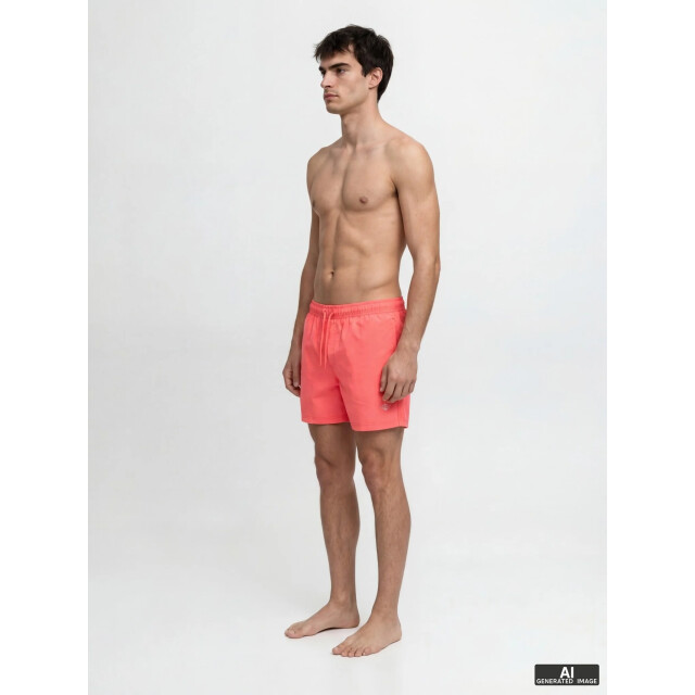 Jack & Jones Heren zwemshort jpstmaui tropic effen hot coral 12291385-Hot Coral large