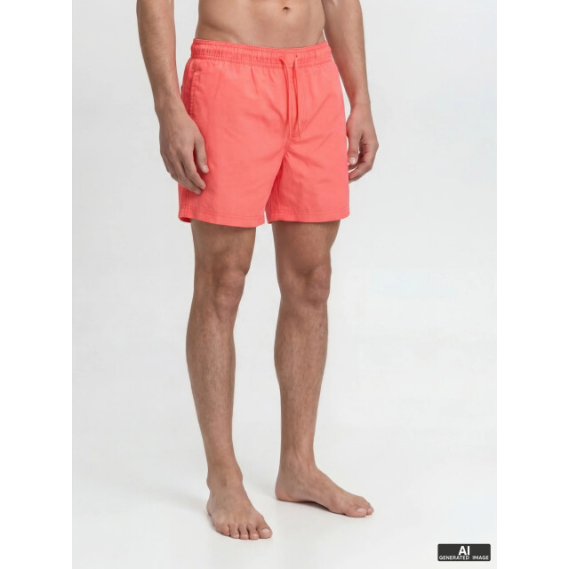 Jack & Jones Heren zwemshort jpstmaui tropic effen hot coral 12291385-Hot Coral large
