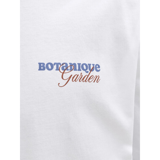 Jack & Jones Heren backprint t-shirt jjbali gebloemd 12288091-Bright White large