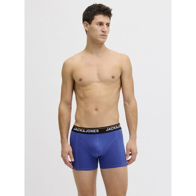 Jack & Jones Heren plus size boxershorts trunks jactheodore 3-pack effen oranje/blauw/zwart 12299141-Beaucoup Blue large