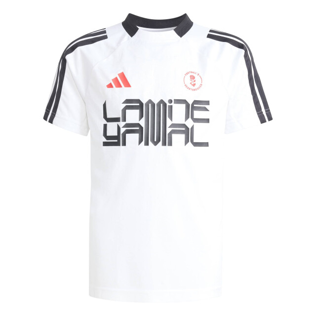 Adidas ly hot tee y t-shirt voetbal train km jonge - 073618_100-140 large