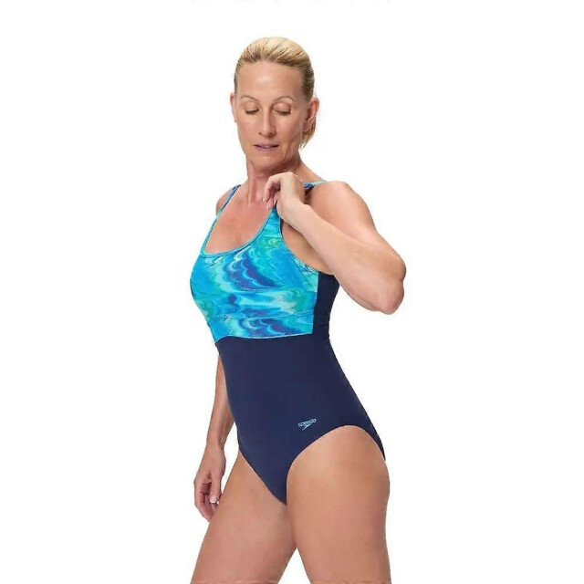 Speedo print contour eclipse 1p wedstrijd badpak dames - 073157_230-38 large